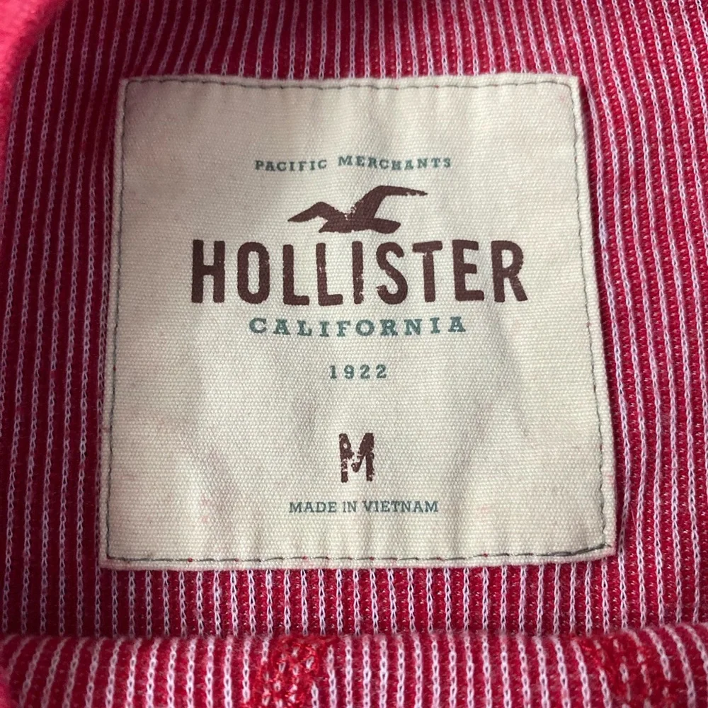 Hollister Men’s Red Long Sleeve Thermal Waffle Knit Shirt - Size Medium - Picture 6 of 8